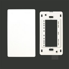 스토리 벽콘센트 스위치 커버 플레이트 연용블랭크 전기소켓, 아이보리