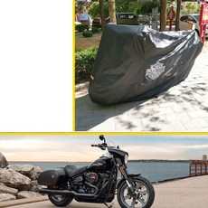 할리 오토바이 커버 방수 덮개 스쿠터 바이크 주차, X48 (사이드백 사용시)