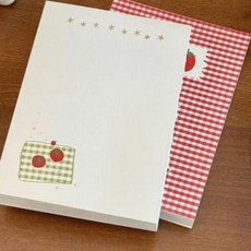 노트 수첩 미니 일기장 연습장 공책 무지, 1개, 토마토 노트