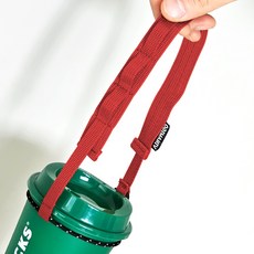 빈아미고 핸디루프 대만 컵홀더 텀블러 스트랩 직경 조절형, 1개, 레드