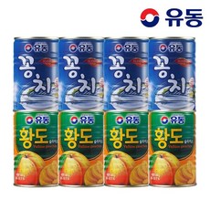 유동ㅣ꽁치 400g x4개 +황도슬라이스 400g x4개, 8개