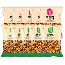 청우 오란다 김맛나 10봉세트 (오란다 115g 5봉 + 김맛나 110g 5봉), 1.125kg, 1세트
