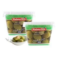 [보라티알] (냉장) 마다마 그린 자이언트 할키디키 올리브, 480g, 2개