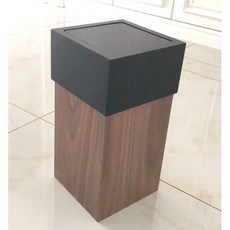 원목 쓰레기통 호텔 숙박업소 모던 우드 긴 휴지통, H.호두나무 65cm 30x30 48L