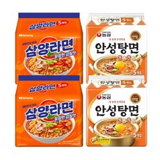 농심 안성탕면 10개 + 삼양라면 10개, 20개