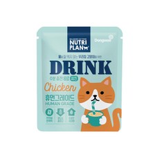 뉴트리플랜 드링크 수분충전 고양이음료 닭고기맛 40ml, 1개, 40g, 닭고기