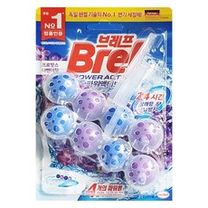 브레프 파워액티브 변기세정제 라벤더 3개입 4개, 50g