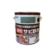 ASAHIPEN 日本油性強力止銹底漆 免除鏽 鐵窗鐵門適用 鼠灰色 0.7L, 1個