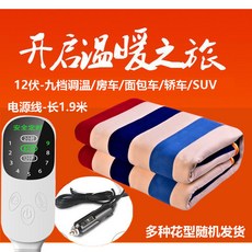 자동차용 전기담요 차박용 전기 매트 온도조절 12V 트럭용, F_12V스마트타이머170x75cm, 1개