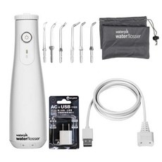 Waterpik WF-10 沖牙機 6噴頭拆售新品送充電器【1年保固】手持式 充電旅行攜帶型, 白色