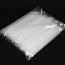 뉴잉 28cm 개별포장 긴 빨대, 투명, 1개, 100개