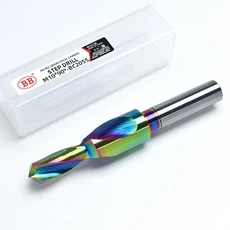 BB 스텝 드릴 CNC 기계 도구 솔리드 카바이드 카운어 카운터싱크 90 180 학위 M3 M4 M5 M6 M10 M12, 10 M4 (d4.5)x180Deg., 02 BC2055