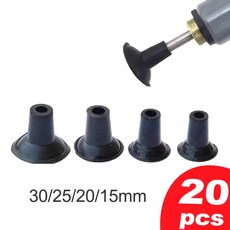 20/10pcs 자동차 오토바이 전기 공압 밸브 그라인더 그라인딩 컵에 대 한 15/20/25/30mm 블랙 빨판, 15mm (10pcs)