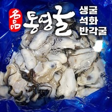 [통영 산지출고] 통영굴 석화 각굴 하프셀 반각굴 찜용굴 구이용 캠핑용 굴 석화회 회 횟감용 통영석화 5kg 10kg, 1개, 7. 통영 생굴 2kg