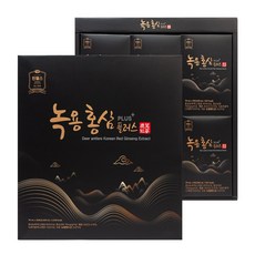 [진웰스] 녹용홍삼플러스 70ml 30포 6년근 홍삼 건강즙 뉴질랜드녹용, 2.1L, 4박스