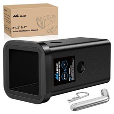 Nilight 트레일러 히치 리시버 익스텐더 어댑터 리듀서 6.4cm(2-1/2인치)에서 5.1cm(2인치) 슬리브 컨버터 견인 액세서리 트랙터 버킷 RV 트럭 바이크 랙 카고, 2-1/2" to 2" Convertor Receiv