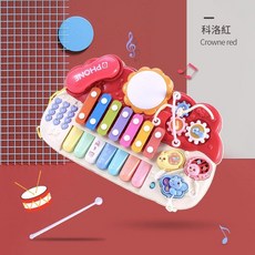 多功能電話鼓琴玩具, 多功能電話鼓琴紅色, 1個