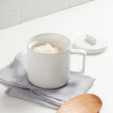 JAJU 25N 전자레인지용 1인 도자기 요리컵_650ml_화이트 438844, JAJU 25N 전자레인지용 1인 도자기 요리컵_650