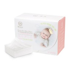 柔仕 Roaze 乾濕兩用嬰兒紗布毛巾 160抽 舒適款 44858 紗布巾, 1個, 160抽1盒
