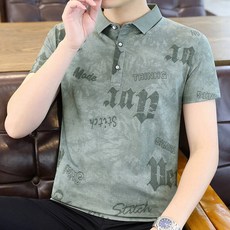2026男士夏季Polo衫短袖休閒衫 條紋翻領T恤 輕薄透氣韓版修身運動商務打底衫