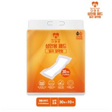 디마프 성인용기저귀 일자형 절약형, 10개, 30매입, FREE(onesize)