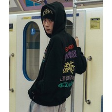 엘리메노 ELIMENO EL 디버스 후드티셔츠 3Color