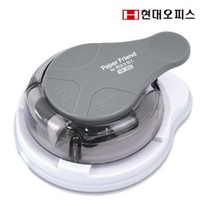 현대오피스 페이퍼프랜드 코너라운더 HR-303 모서리 컷팅기 3가지 컷팅기능 코너커터기, 그레이, 1개
