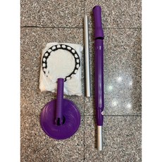 舞水痕 手壓式拖把組 (1桿1桶3布) 送拖把夾 旋轉/免手洗拖把, 1個, 統用手壓式拖把(1桿+1布)紫色