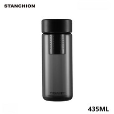 블랙 워리어 이중유리컵 티컵 차분리 물컵, 1개, 본체 435ml 단층