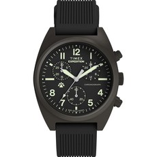 Timex Men's Expedition Capstone Chronograph 41mm Watch - Black Two- Piece Black Dial Gunmetal Case, Timex Men's Expedition Capston