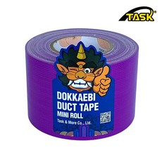 도깨비 수출용(국내산) 덕트테이프 덕테이프 미니롤 VIOLET 50mmX10m, 1개