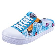 CERYTHRINA 여성용 정원 클로그 슈즈 통기성 빠른 건조 샌들 슬리퍼 비치 신발 퍼플 스포츠 197051