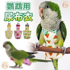 鸚鵡飛行衣 鳥尿布 可調整和尚鸚鵡尿布 玄鳳 外出衣服 寵物尿布, 1個, 鸚鵡尿布衣_L（適用：灰鸚鵡