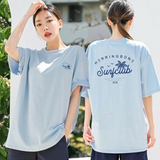 HERRINGBONE 中性款雙面印花短袖T恤 TF108