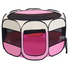 강아지텐트 고양이텐트 애견하우스 고양이 접이식, 핑크 분만방 A, 1개, XL 114x114x58cm