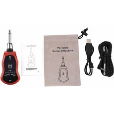 Voluxe기타 효과 레드우드 컬러 5 사운드 모드 USB 충전기 신디사이저 기타 전기 기타용 베이스 앰프 액세서리, 1개