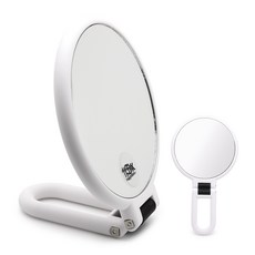 미키리키 프로프 15배확대거울 탁상 돋보기 양면 속눈썹이 한올한올 대단하게 잘 보이는 거울, 1개, 1번 광이 없는 화이트