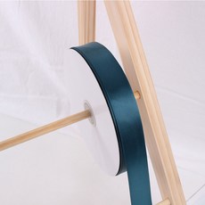 滌綸絲帶 2.5cm寬 素色緞帶 手作DIY包裝材料, 墨綠,9100公分/卷 （91米）, 1個