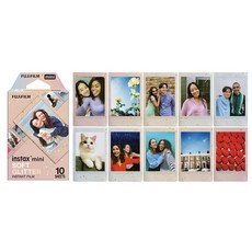 FUJIFILM instax mini 柔光閃爍底片10張入 拍立得底片, 1個, mini  柔光閃耀 底片2入(20張)