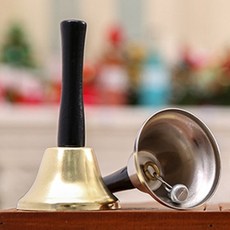 모아샵 구세군 자선냄비 종 핸드벨, 65mm 은색, 1개