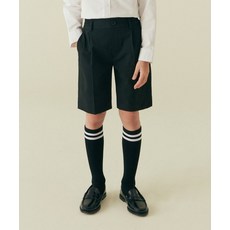 MUSINSA STANDARD KIDS 밴딩 하프 슬랙스 [블랙] 418571