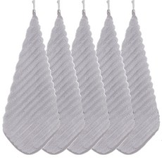 오제브 강력한 흡수력 핸드타올 주방 고리수건, 5개, 그레이