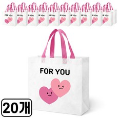 준비끝 방수 부직포 쇼핑백, 포유, 20개 포유, 20개