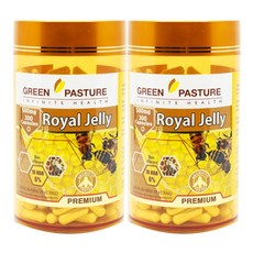 그린패스쳐(Green Pasture) 그린파스쳐 로얄젤리 10DHA 6% 300캡슐 X 2개, 600캡슐, 1세트, 300정