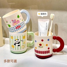 DFMEI 多巴胺漱口杯新款漱口杯子高顏值牙缸家用情侶刷牙杯洗漱杯, 1個, 5121三色混發:401-500ml