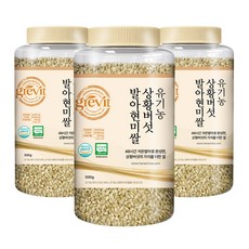 [그래빛] 유기농 상황버섯쌀 발아현미(베타클루칸 HACCP 국산100%), 3개, 500g