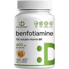 Deal Supplement 벤포티아민 300mg 활성 비타민B1 180정, 1개