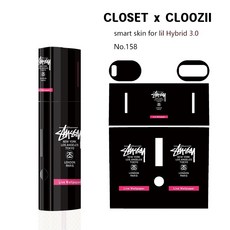 릴 하이브리드3.0 lil Hybrid 호환 궐련형 스킨 스티커 케이스, 1개, 투시블랙(158)