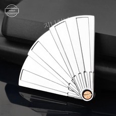 마그네틱 회전 금속 부채 스피너 스트레스 해소 손장난감, 실버 3중 부채 올 메탈