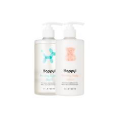 유아 키즈 성인용 올인원 올마이베베 해피! 힐링 버블바스+힐링 바디로션, 1개